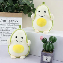 Load image into Gallery viewer, Cartoon Q-Version Avocado Plush Toy (25 cm) | Ultra-Soft PP Cotton | Optional Battery Feature
