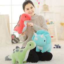 Load image into Gallery viewer, 30cm Various Dinosaur Plushies Including Tyrannosaurus, Pterosaur, Stegosaurus, Triceratops And A Cute Long Neck Dinosaur
