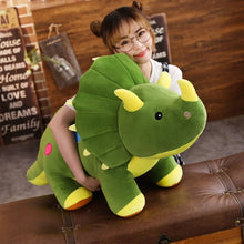 Load image into Gallery viewer, 40-100cm Creative Big Plush Soft Triceratops Plush Toy Dinosaur Doll Available In 3 Sizes and 3 Different Colours
