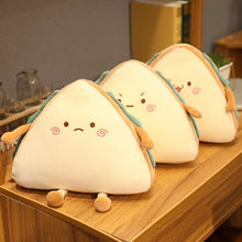 Load image into Gallery viewer, 30-40CM Simulation Sandwich Pillow Plush Toys With 4 Different Facial Expressions
