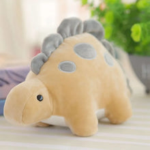 Load image into Gallery viewer, 30cm Various Dinosaur Plushies Including Tyrannosaurus, Pterosaur, Stegosaurus, Triceratops And A Cute Long Neck Dinosaur
