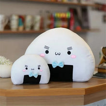 Load image into Gallery viewer, 20cm-36cm Cute Plush Mini Rice Ball Pillow With Facial Expressions And Pink or Blue Design Elements
