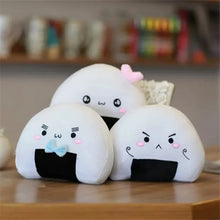 Load image into Gallery viewer, 20cm-36cm Cute Plush Mini Rice Ball Pillow With Facial Expressions And Pink or Blue Design Elements
