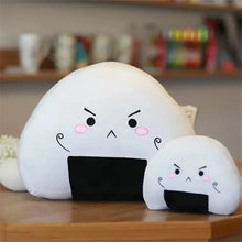 Load image into Gallery viewer, 20cm-36cm Cute Plush Mini Rice Ball Pillow With Facial Expressions And Pink or Blue Design Elements
