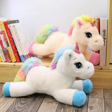 Load image into Gallery viewer, 40cm 60cm 80cm Rainbow Unicorn Plush Toy Available In Blue &amp; Pink
