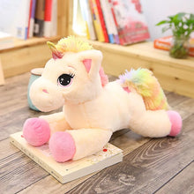 Load image into Gallery viewer, 40cm 60cm 80cm Rainbow Unicorn Plush Toy Available In Blue &amp; Pink
