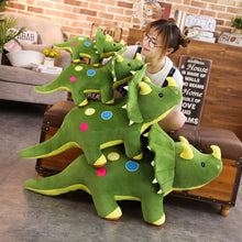 Load image into Gallery viewer, 40-100cm Creative Big Plush Soft Triceratops Plush Toy Dinosaur Doll Available In 3 Sizes and 3 Different Colours
