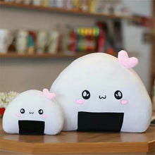 Load image into Gallery viewer, 20cm-36cm Cute Plush Mini Rice Ball Pillow With Facial Expressions And Pink or Blue Design Elements
