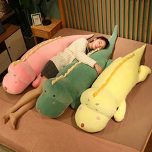 Load image into Gallery viewer, 80cm-120cm Huggable Big Long Cute Dinosaur Plush Toys Available In 5 Different Colours
