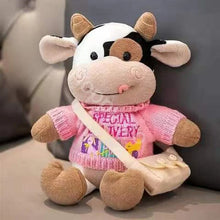 Load image into Gallery viewer, 26CM Cartoon Milk Cow Plush Toy Dressed In Various Outfits

