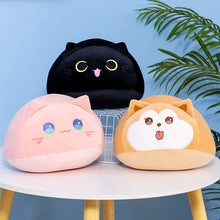 Load image into Gallery viewer, 20/30/40cm Round Fat Cute Soft Cat &amp; Dog Plush Sleep Pillow Cushion Available In 3 Different Sizes and 3 Different Colour Choices
