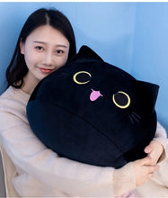 Load image into Gallery viewer, 20/30/40cm Round Fat Cute Soft Cat &amp; Dog Plush Sleep Pillow Cushion Available In 3 Different Sizes and 3 Different Colour Choices
