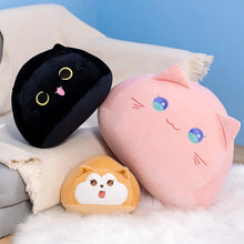 Load image into Gallery viewer, 20/30/40cm Round Fat Cute Soft Cat &amp; Dog Plush Sleep Pillow Cushion Available In 3 Different Sizes and 3 Different Colour Choices
