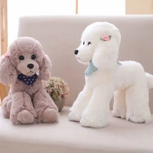 Load image into Gallery viewer, 25cm Cute Poodle Simulation Dog Plush Toys, Available In Black, White, Grey And Light Brown
