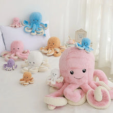 Load image into Gallery viewer, 60-80 cm Cute Octopus Cushion Pendant Plush Stuffed Toy Gift. Available In 2 Sizes and 5 Different Colour Choices
