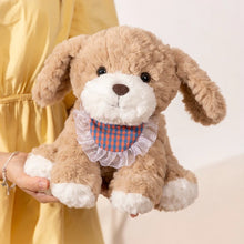 Load image into Gallery viewer, Cartoon High Quality Teddy Dog Plush Available In Brown Or White
