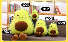 Load image into Gallery viewer, Avocado Plush Toy (30–85 cm) | Ultra-Soft PP Cotton | Vibrant Green Cuddle Pillow
