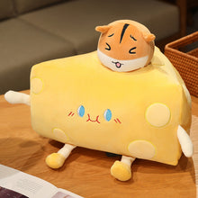 Load image into Gallery viewer, 20cm-50cm Cute Plush Cheese Toys With Little Animals On Top
