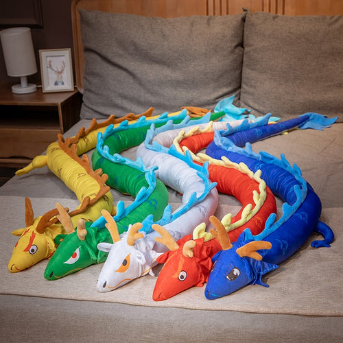 220cm Creative Dragon Plush Toys Stuffed Colourful Dragons