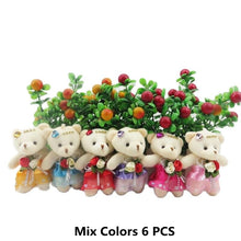 Load image into Gallery viewer, 10cm 6Pcs Teddy Bear Plush Toys In Many Different Clothes
