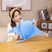 Load image into Gallery viewer, 35cm-90cm Cartoon Manta Ray &amp; Devil Ray Plush Toys
