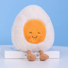 Load image into Gallery viewer, 23cm Fluffy Soft Boiled Egg Plushies With Different Emotions Stuffed Toys
