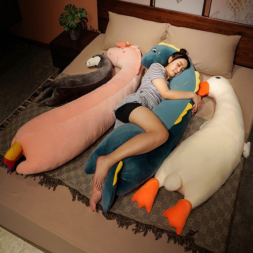 100cm/120cm Huge Cartoon Long Sleeping Pillow Stuffed Animals