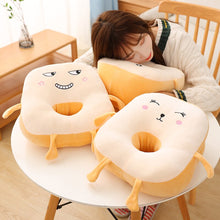 Load image into Gallery viewer, 32cm Cute Toast Bread Plush Nap Hand-Warmer Stuffed Pillows
