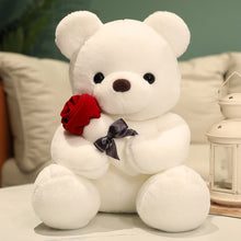 Load image into Gallery viewer, 23cm/35cm/45cm Kawaii Teddy Bear With Roses Soft Plush Toys
