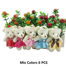 Load image into Gallery viewer, 10cm 6Pcs Teddy Bear Plush Toys In Many Different Clothes
