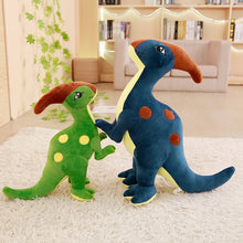 Load image into Gallery viewer, 55cm-95cm Cute Parasaurolophus Dinosaur Plush Toys Blue &amp; Green
