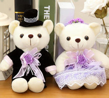 Load image into Gallery viewer, 2pcs/Pair 20cm/40cm Wedding Teddy Bear Couples Plush Toys
