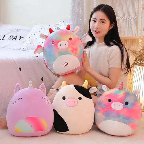 35cm Colorful Pig Cow & Unicorn Soft Cute Plush Dolls