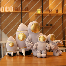 Load image into Gallery viewer, 33cm/60cm Cartoon Astronaut and Spaceship Plush Toys
