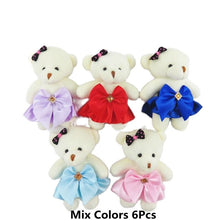 Load image into Gallery viewer, 10cm 6Pcs Teddy Bear Plush Toys In Many Different Clothes
