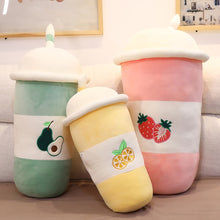 Load image into Gallery viewer, 45cm-80cm Plush Fruits Bubble Tea Colorful Stuffed Drink Bottle Toys
