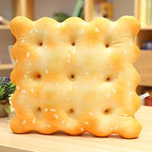 Load image into Gallery viewer, 38cm/40cm Creative Biscuit Crackers Plush Pillow Round/Square
