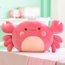 Load image into Gallery viewer, 30cm-60cm Cotton Stuffed Cute Crab with Crown Plush Toys
