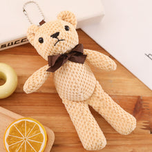 Load image into Gallery viewer, 18cm Cute Foreign Small Teddy Bear Pendant With Bow Tie Plush Toys
