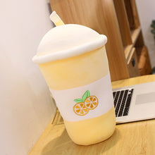 Load image into Gallery viewer, 45cm-80cm Plush Fruits Bubble Tea Colorful Stuffed Drink Bottle Toys
