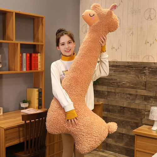 75cm-130cm Giant Long Soft Alpaca Stuffed Plush Toys