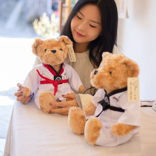 30cm/40cm New Dressing Teddy Bear Taekwondo Bear Plush Toy