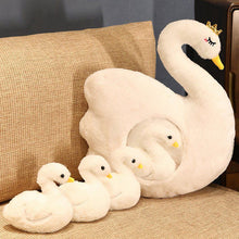 Load image into Gallery viewer, Cute Fluffy Ducklings &amp; Swan Plush Toys With Blankets
