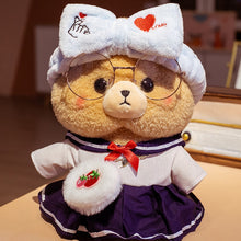 Load image into Gallery viewer, 30cm Cute Brown Teddy Bear Toy With Clothes Dress Up Bear Doll
