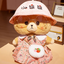 Load image into Gallery viewer, 30cm Cute Brown Teddy Bear Toy With Clothes Dress Up Bear Doll
