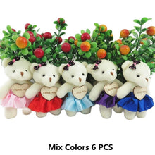 Load image into Gallery viewer, 10cm 6Pcs Teddy Bear Plush Toys In Many Different Clothes
