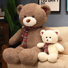 Load image into Gallery viewer, 60cm-100cm High Quality 3 Colours Teddy Bear With Scarf Stuffed Animals
