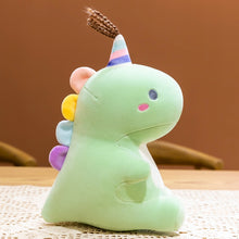 Load image into Gallery viewer, 30cm/40cm/50cm Lovely Colorful Party Hat Dinosaur Plush Toys
