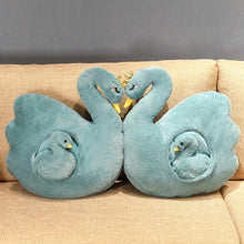 Load image into Gallery viewer, Cute Fluffy Ducklings &amp; Swan Plush Toys With Blankets
