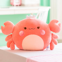 Load image into Gallery viewer, 30cm-60cm Cotton Stuffed Cute Crab with Crown Plush Toys
